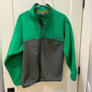 Mens Patagonia Heavy Fleece Synchilla Quarter Button Fleece
